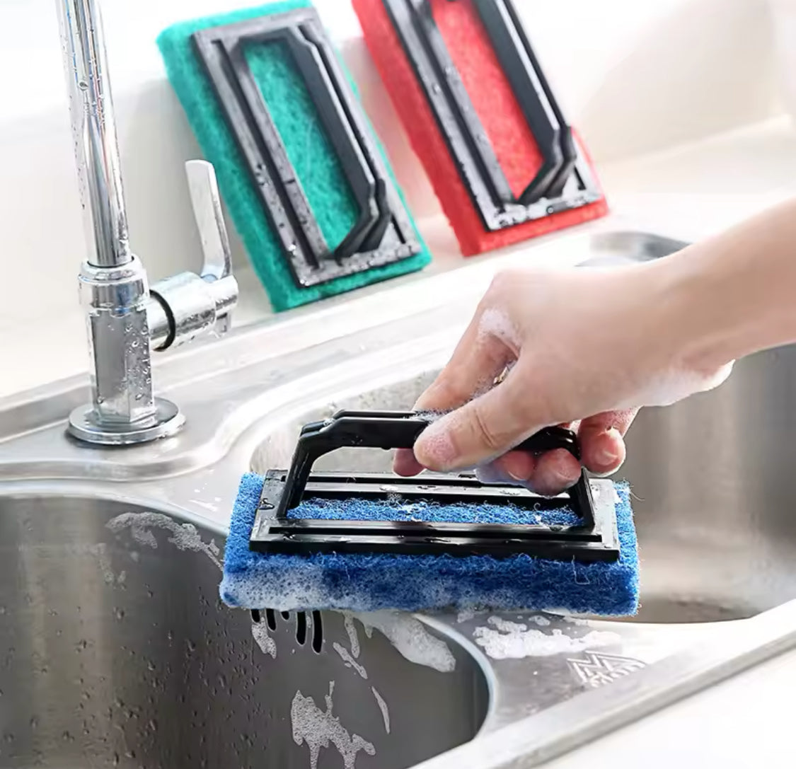 Kitchen Sink Cleaning Sponge With Handle, Wall Sponge Magic Wipe, Multipurpose Ultra Fine Fiber Cleaning Brush, Handheld Sponge Cleaning Brush Kitchen Sink Cleaning Sponge With Handle, Wall Sponge Magic Wipe, Multipurpose Ultra Fine Fiber Cleaning Brush, Handheld Sponge Cleaning Brush